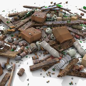 Street Various Junk Pile